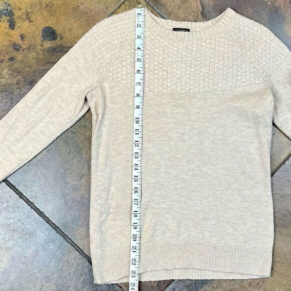 Talbots Women’s Tan Basket Weave Sweater Petite Small - Picture 7 of 11